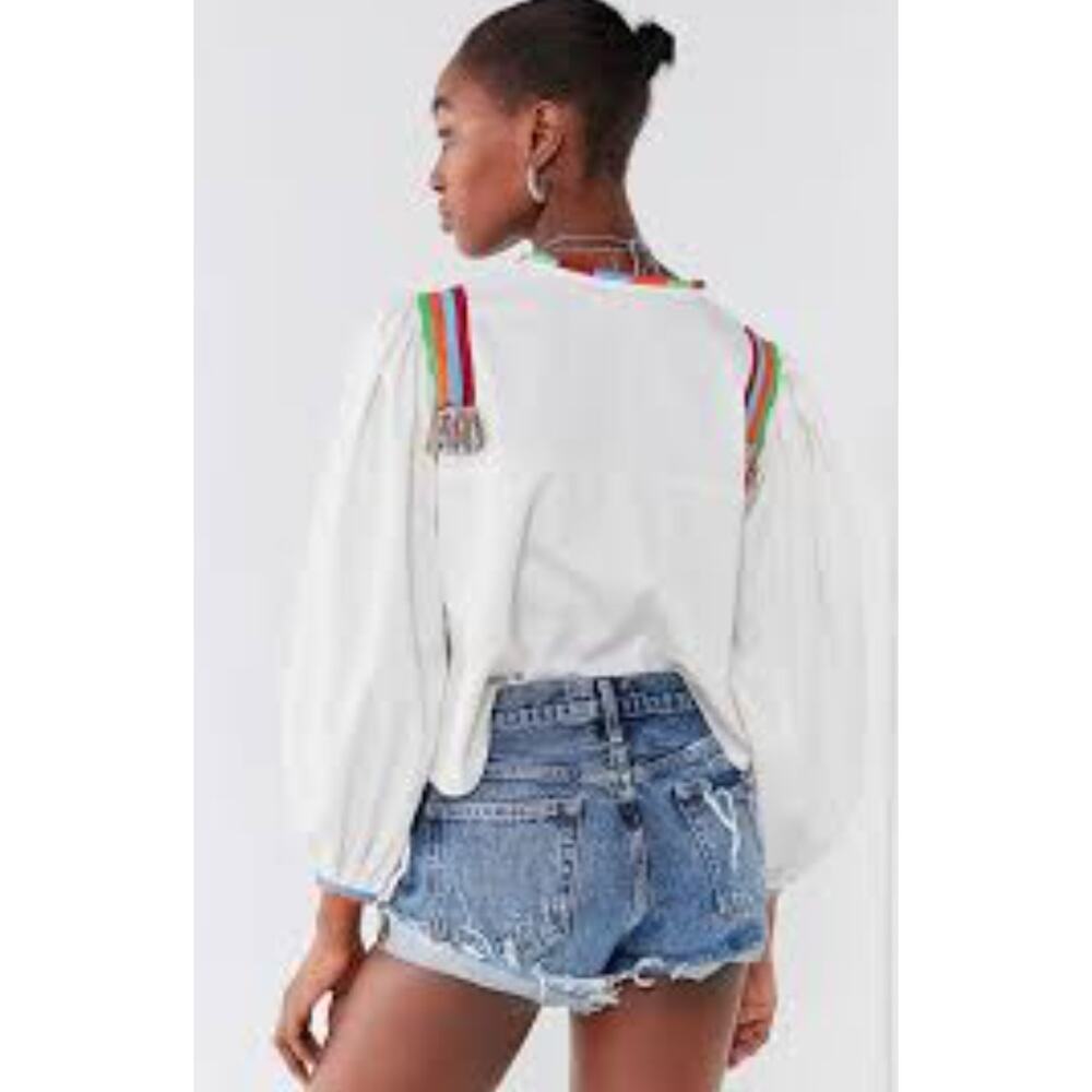 EUC Urban Outfitters Boho Balloon Sleeve Top - Small